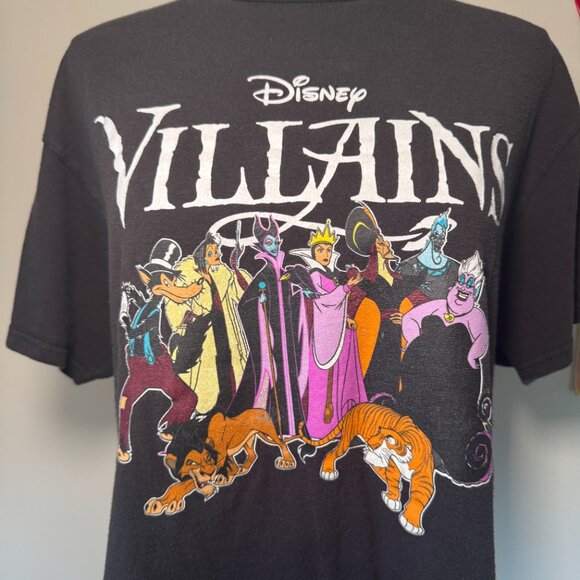 Disney Villians Black Graphic Character Tee Shirt - Picture 3 of 11